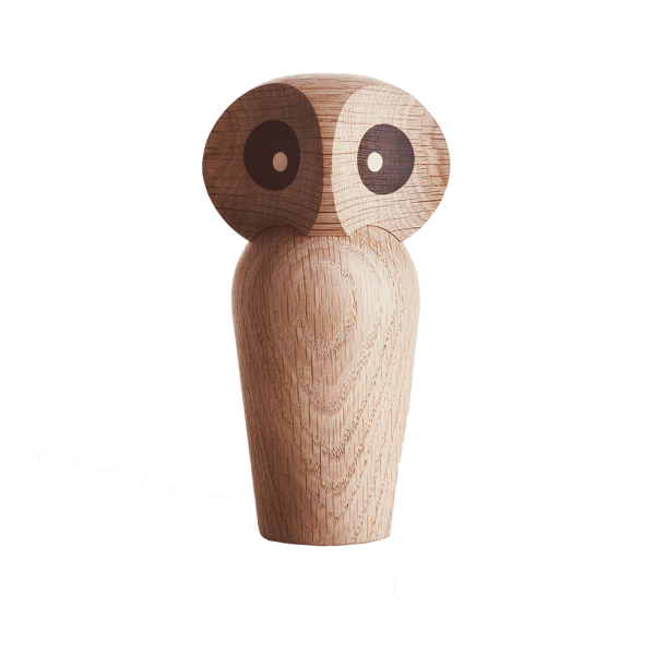 Architectmade Owl Stor Lys Eg -  H. 17 cm 