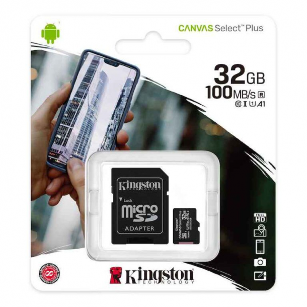 Kingston Canvas Select Plus - 32 GB - microSDHC UHS-I 